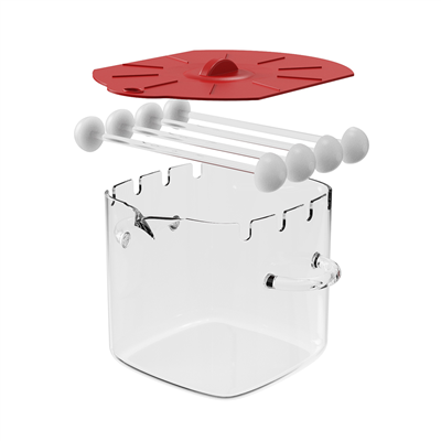 Poukisa nou te fèt bokal vè bekonn mikwo ond ak kouvèti silikone ak domaj laf...